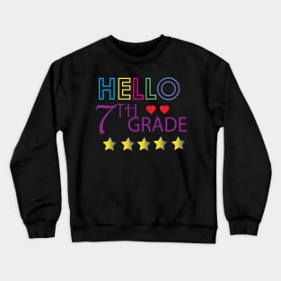 HELLO 7th GRADE funny Crewneck Sweatshirt